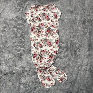 Cozy's Knotted Baby Knot Gown Floral Bamboo Infant Girl 0-3 Months
